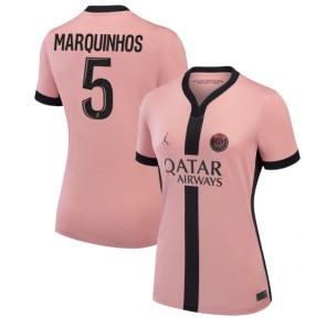 Billiga Paris Saint-Germain Marquinhos #5 Tredjeställ Dam 2024-25 Kortärmad